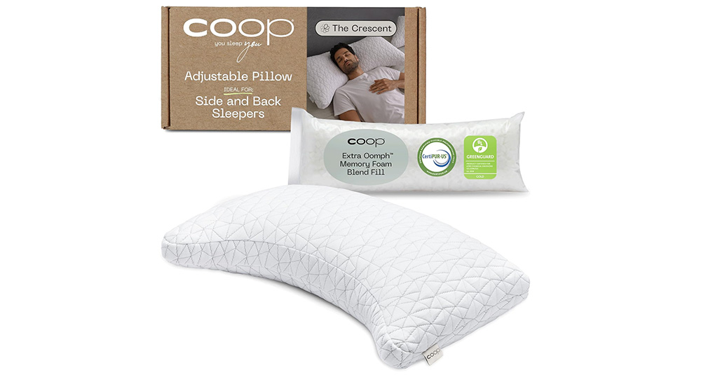 Coop Home Goods Original Crescent Adjustable Pillow Review